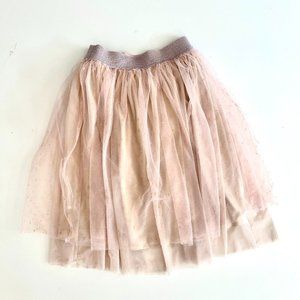 Excellent Condition 12PM by Mon Ami Boutique Metallic Tulle Skirt Girls M